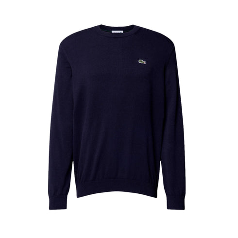 Maglia Uomo in filato misto cotone, con finiture a costie e logo sul petto