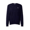 Maglia Uomo in filato misto cotone, con finiture a costie e logo sul petto