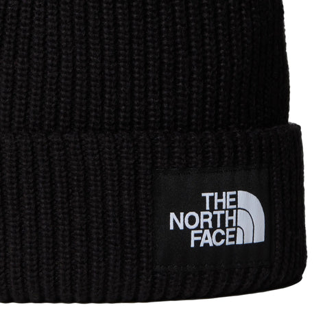 The North Face Berretto Uomo in lana a coste nero con patch - Francavilla Moda dettaglio