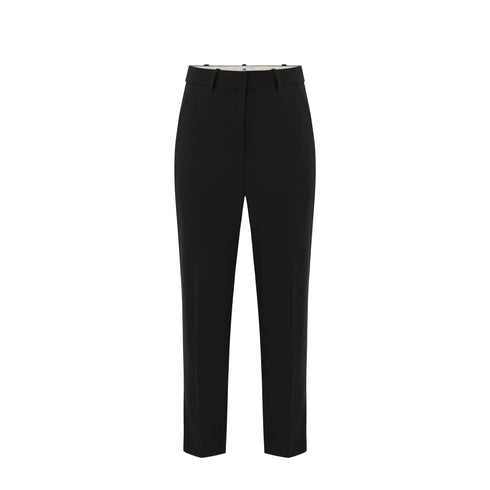 Pantalone Donna a tinta unita, alla caviglia, con etichetta logo