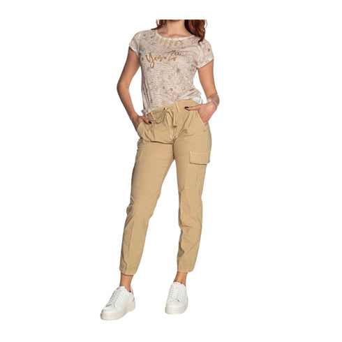 Pantalone Donna con elastico sul fondo e numerose tasche