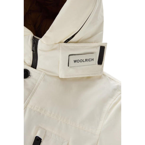 Parka Uomo lungo in tessuto Ramar Bianco Woolrich- Francavilla Moda