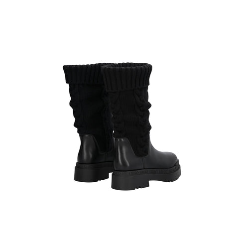 Stivale Donna gambale a trecce