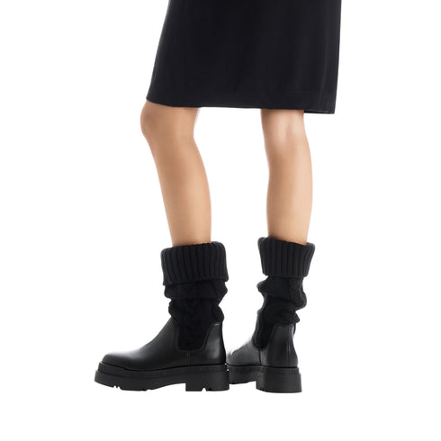 Stivale Donna gambale a trecce