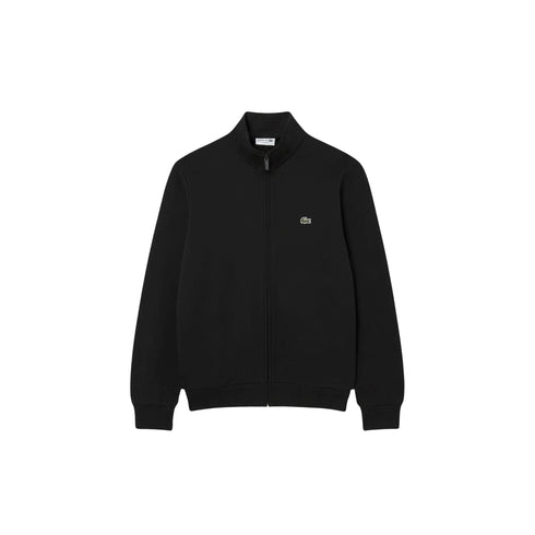 Felpa Uomo full zip, con collo alto e realizzato in cotone spazzolato