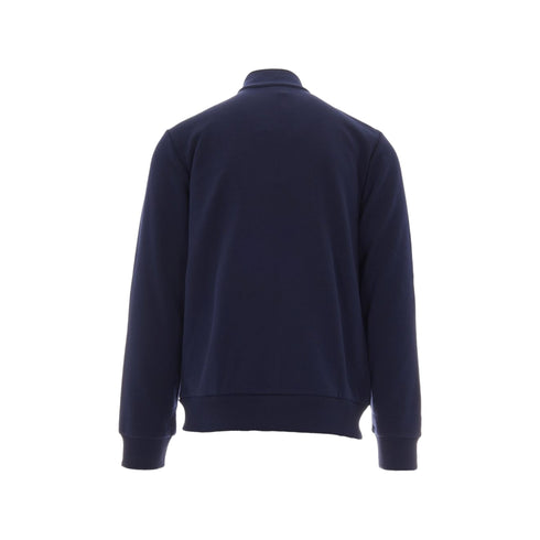 Felpa Uomo full zip, con collo alto e realizzato in cotone spazzolato