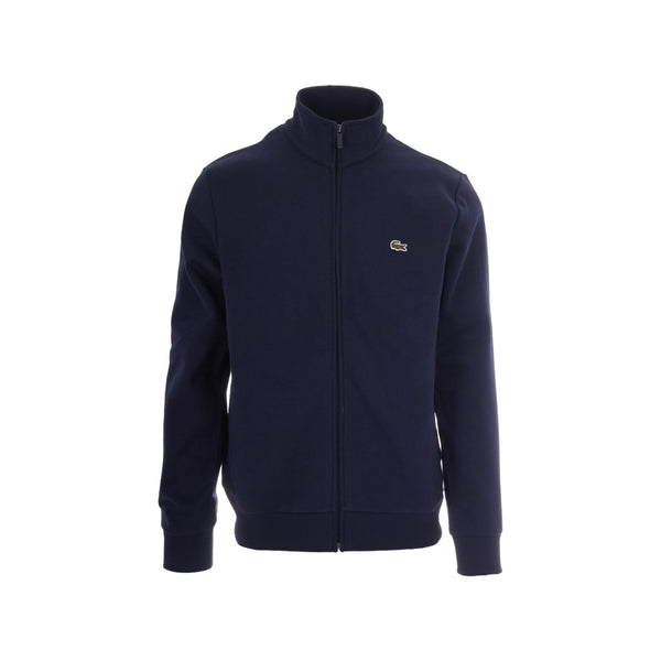 Felpa Uomo full zip, con collo alto e realizzato in cotone spazzolato