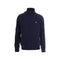 Felpa Uomo full zip, con collo alto e realizzato in cotone spazzolato