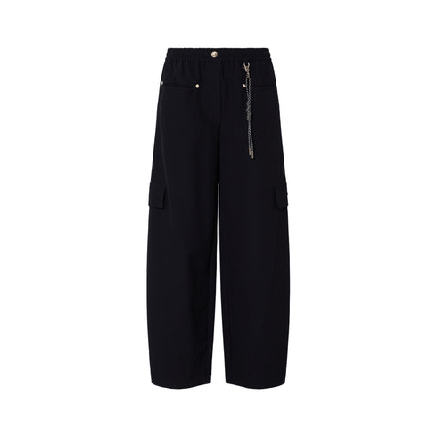 Pantalone Donna cargo, con coulisse in vita e portachiavi rimovibile