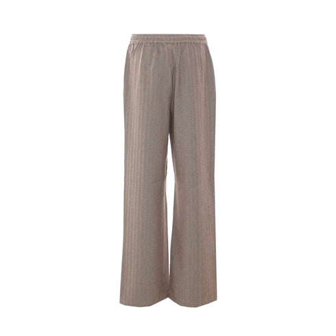 Pantalone Donna ampio, con motivo a righe, in misto viscosa