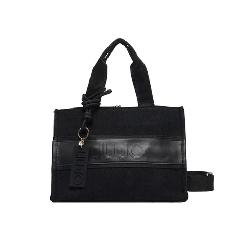 Borsa tote Donna con charm Nero - Francavilla Moda