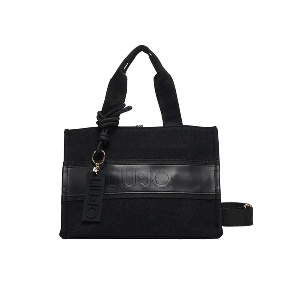 Borsa tote Donna con charm Nero - Francavilla Moda