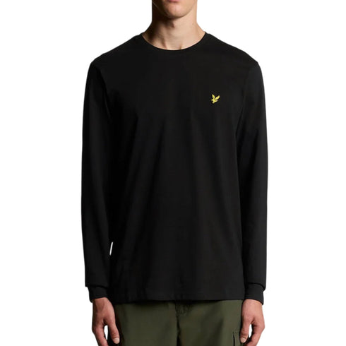 T-shirt Uomo dal design classico, a girocollo, con logo applicato