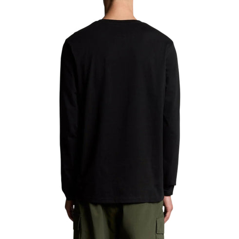 T-shirt Uomo dal design classico, a girocollo, con logo applicato