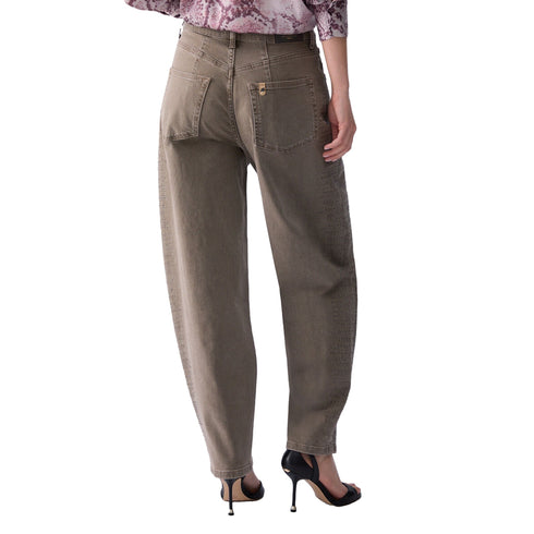 Pantalone Donna con strass applicati modella retro