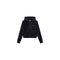 Felpa Donna in ciniglia, con dettaglio logo sulle maniche, full zip