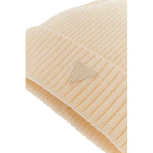 Cappello Donna in maglia misto viscosa, con risvolto e logo