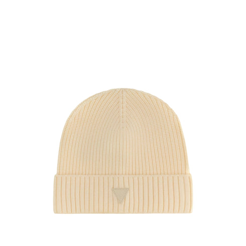 Cappello Donna in maglia misto viscosa, con risvolto e logo