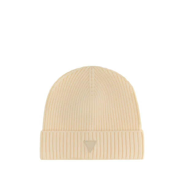Cappello Donna in maglia misto viscosa, con risvolto e logo