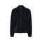Cardigan Uomo Velvet con full zip grigio scuro