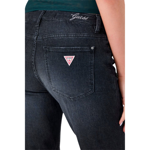 Jeans Donna Beverly, svasato sul fondo, con vita bassa e logo posteriore