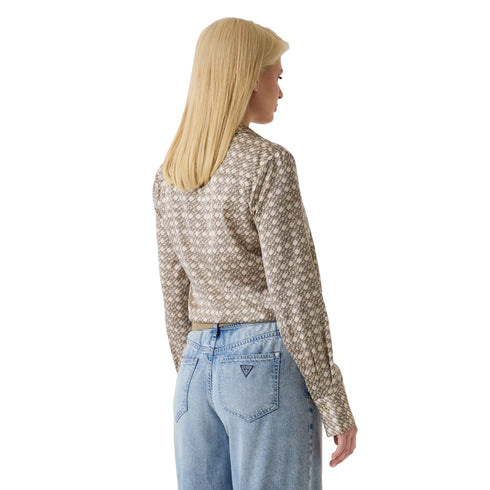 Camicia Donna New Concetta, con stampa all over e colletto classico