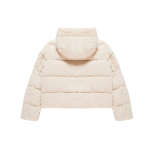 Piumino Donna Velvet Braffy, con cappuccio e taschino sulla manica