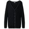 Cardigan Donna con profili in lurex, in filato misto viscosa