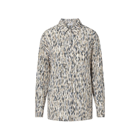 Camicia Donna in viscosa, con stampa all over e colletto classico