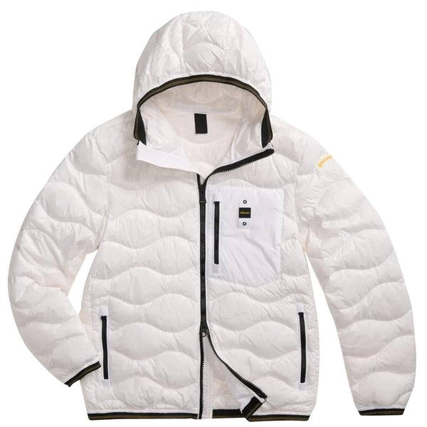 Piumino Uomo Wave, con cappuccio e chiusura frontale full zip
