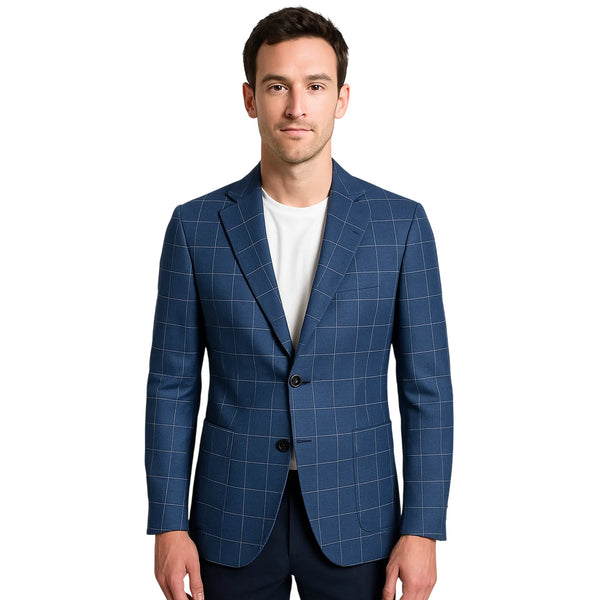 Alessandro Gilles Giacca Giacca elegante Uomo design a quadri 48 - Francavilla Moda