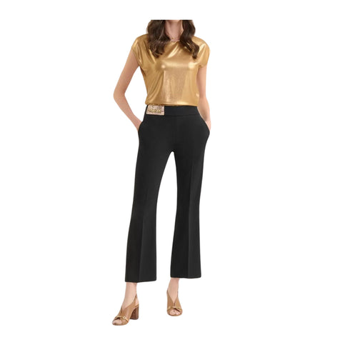 Alviero Martini 1A Classe Pantaloni Pantalone Donna a trombetta Nero P24 - ALVIERO MARTINIO419NPW3 - 999 - 40 - Francavilla Moda