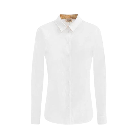 ALVIERO MARTINI Camicia casual Camicia Donna con profili geo Bianco - Francavilla Moda