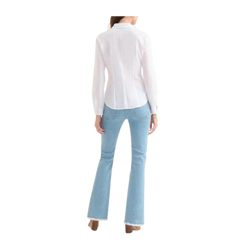 ALVIERO MARTINI Camicia casual Camicia Donna con profili geo Bianco - Francavilla Moda