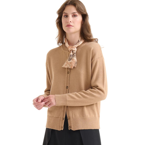 Alviero Martini Cardigan Cardigan Donna con foulard 40 A25-ALVIERO MARTINI7018FW17-615-40 - Francavilla Moda