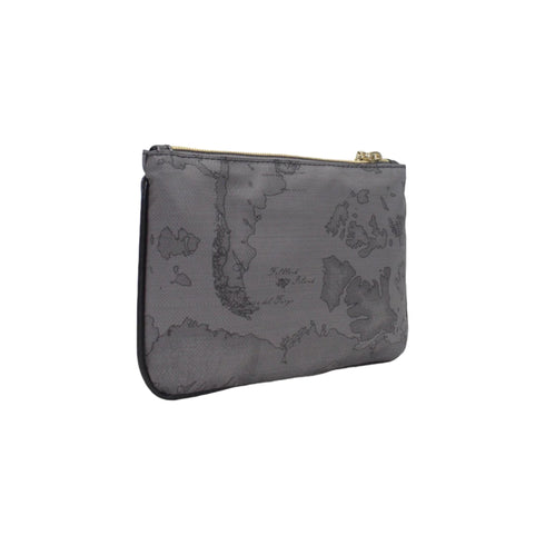 ALVIERO MARTINI Pochette Pochette Donna motivo geo classic Grigio scuro - Francavilla Moda