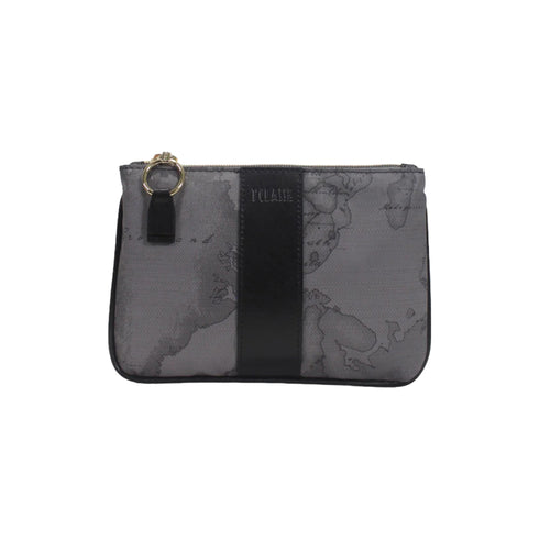 ALVIERO MARTINI Pochette Pochette Donna motivo geo classic Grigio scuro - Francavilla Moda