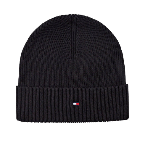 Tommy Hilfiger Gift box Uomo con berretto e sciarpa tinta unita nera - Francavilla Moda