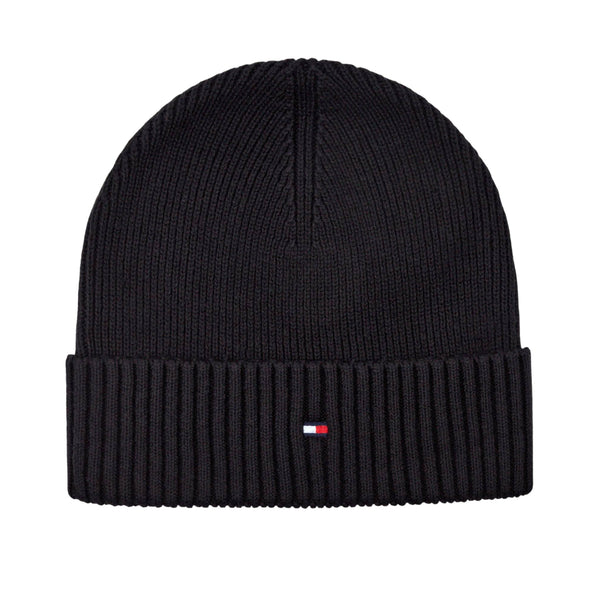 Tommy Hilfiger Gift box Uomo con berretto e sciarpa tinta unita nera - Francavilla Moda