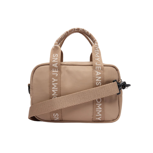 Tommy Hilfiger Borsa a tracolla Donna con manici logati beige - Francavilla Moda