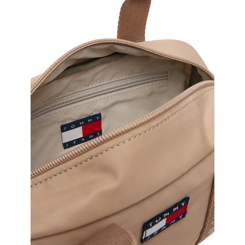 Tommy Hilfiger Borsa a tracolla Donna con manici logati beige - Francavilla Moda