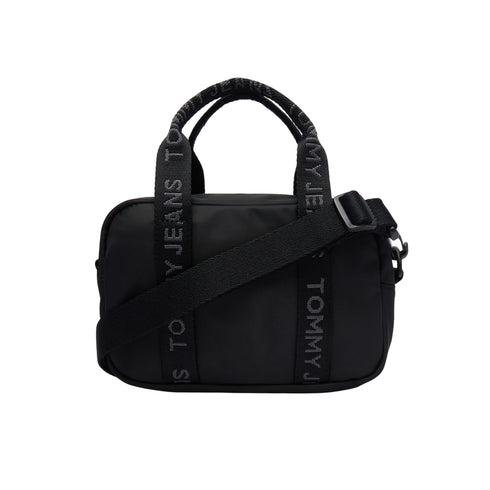 Tommy Hilfiger Borsa a tracolla Donna con manici logati nero - Francavilla Moda