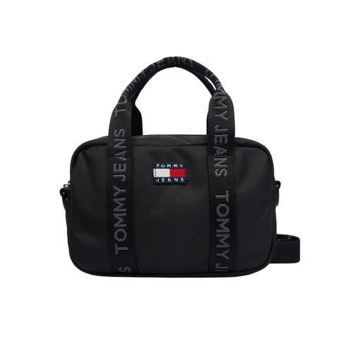 Tommy Hilfiger Borsa a tracolla Donna con manici logati nero - Francavilla Moda