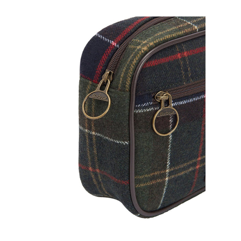 Barbour Trousse Beauty Case Donna motivo tartan Verde - Francavilla Moda