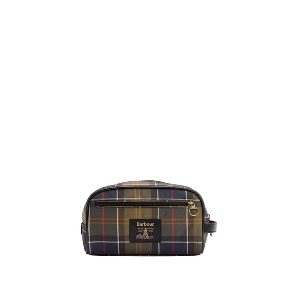Barbour Washbag Beauty Case Uomo tartan con manico UNI - Francavilla Moda