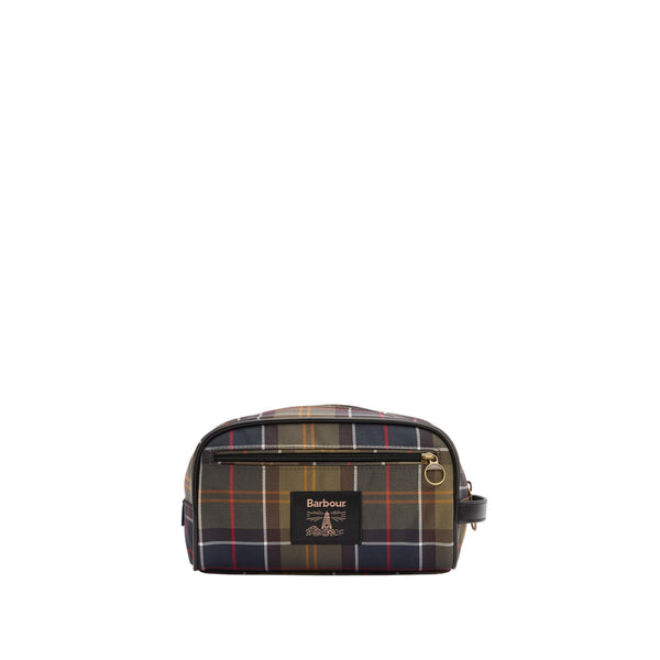 Barbour Washbag Beauty Case Uomo tartan con tasca UNI - Francavilla Moda