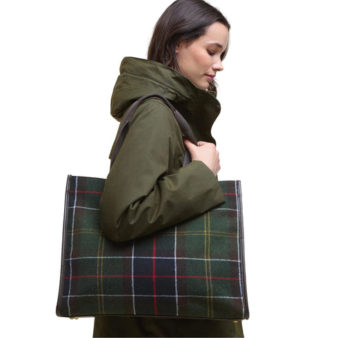 Barbour Borsa a spalla Borsa Donna grande Turnberry Tartan Tote UNI - Francavilla Moda
