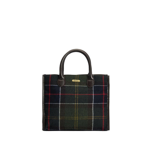 Borsa Donna Barrhill Tartan, in misto lana, con manici a mano e tracolla