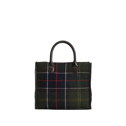 Borsa Donna Barrhill Tartan, in misto lana, con manici a mano e tracolla