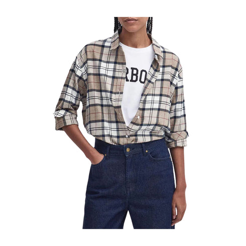 Barbour Camicia casual Camicia Donna Elishaw tartan Beige - Francavilla Moda